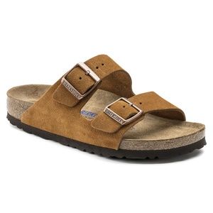 NEW Birkenstock Arizona Mink Suede SoftFootbed 40N
